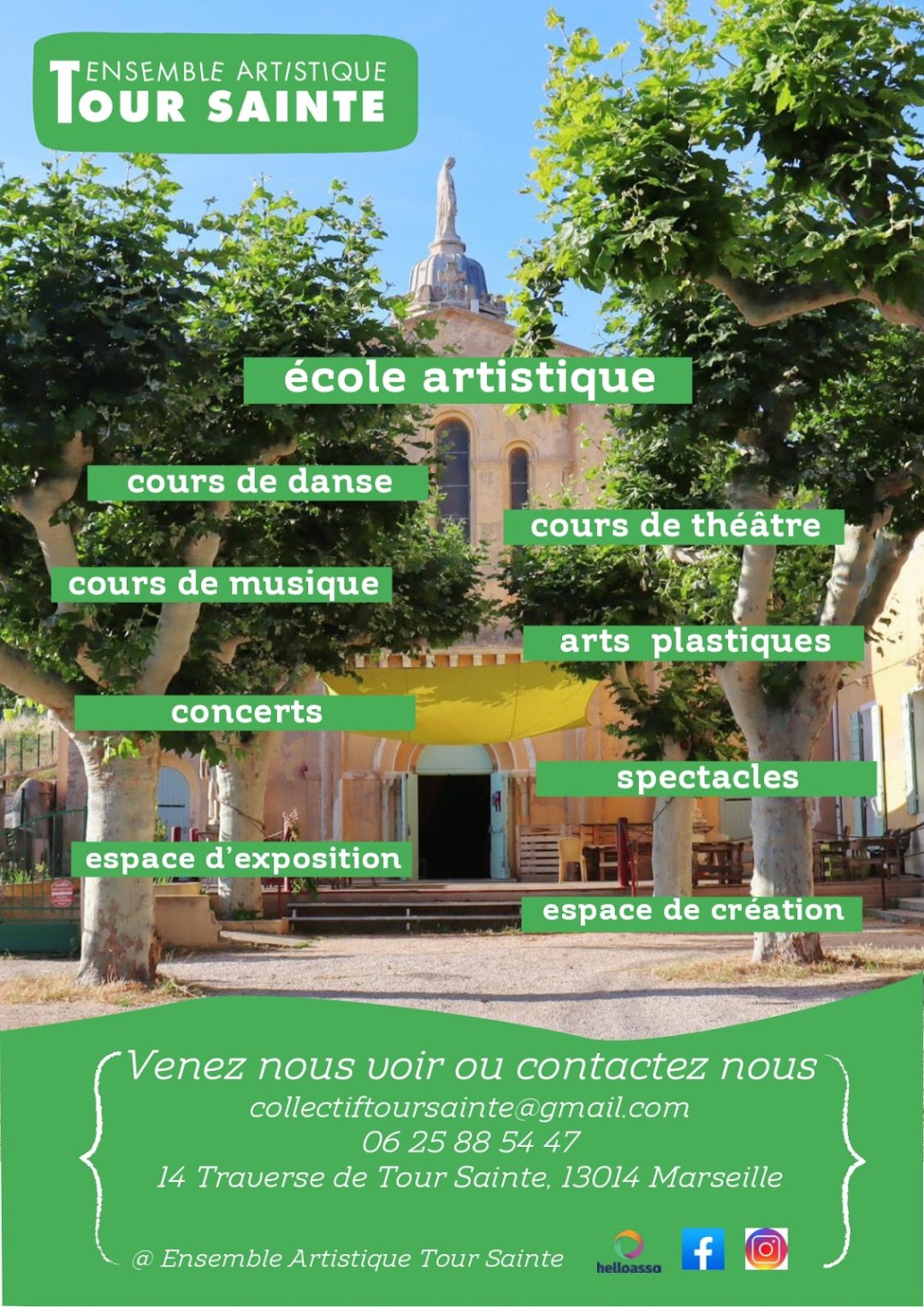 Ensemble Artistique Tour Sainte De Deux Choses Lune, Marseille 14e